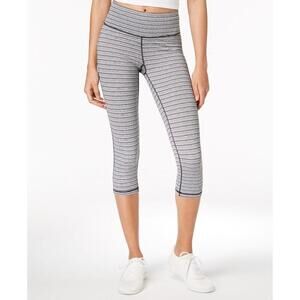 Ideology Womens Striped Cropped Leggings Size L